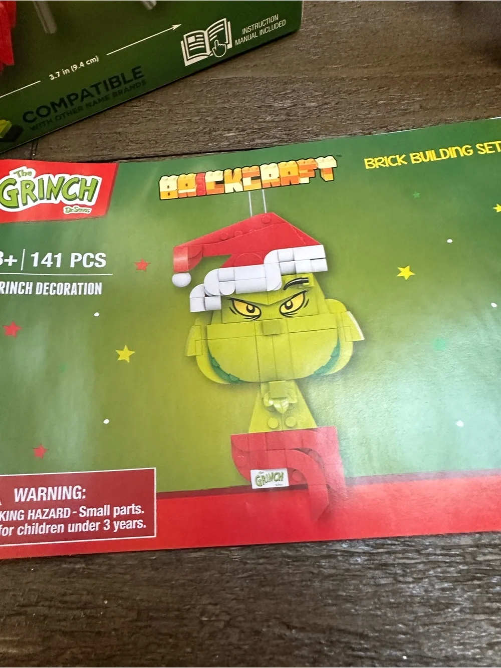 BrickCraft Grinch Holiday Ornament - 141 PCS